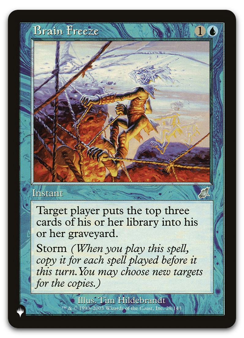 Brain Freeze (The List Reprints)