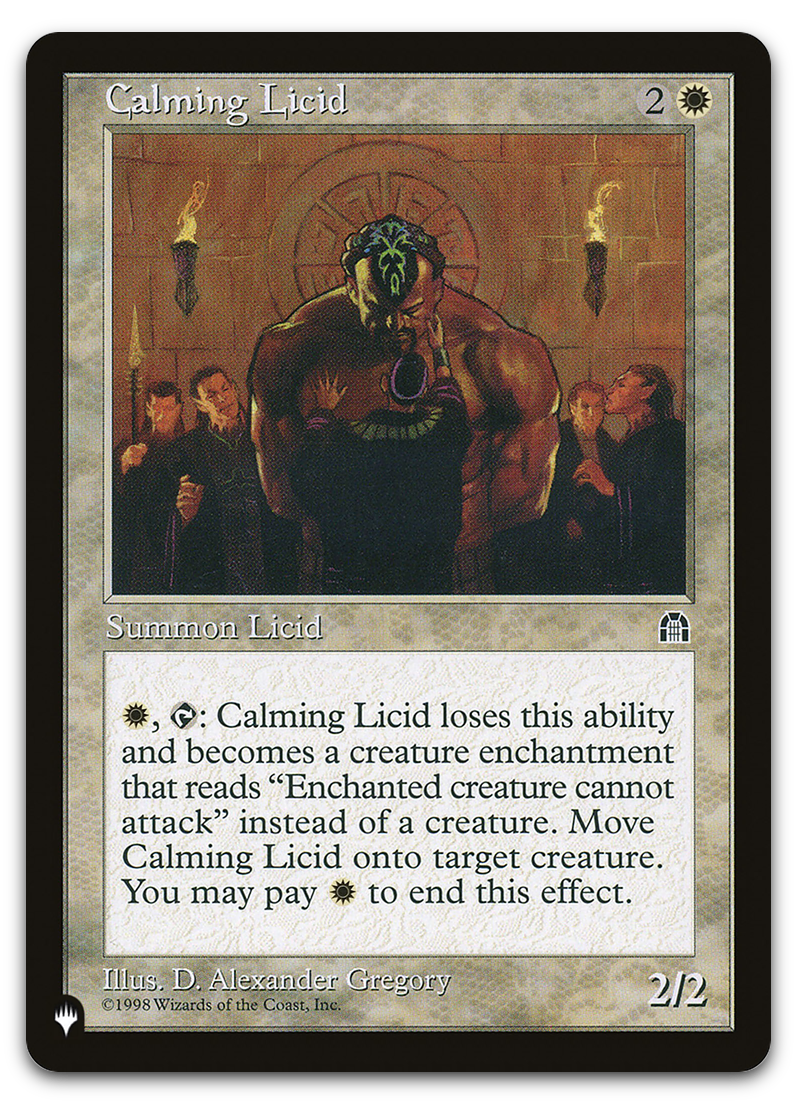 Calming Licid (The List Reprints)