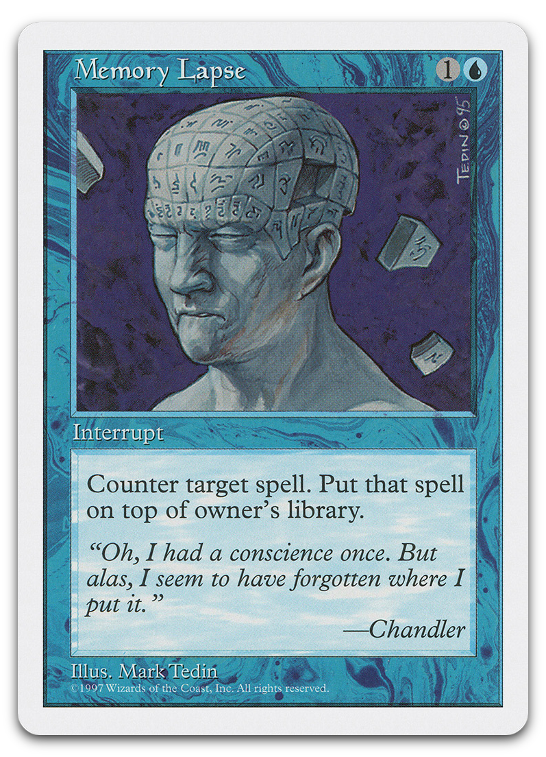 Memory Lapse (Fifth Edition)