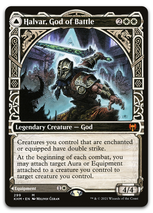 Halvar, God of Battle (Showcase) (Kaldheim)