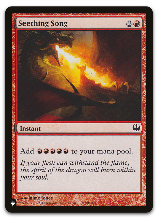 Seething Song (The List Reprints)