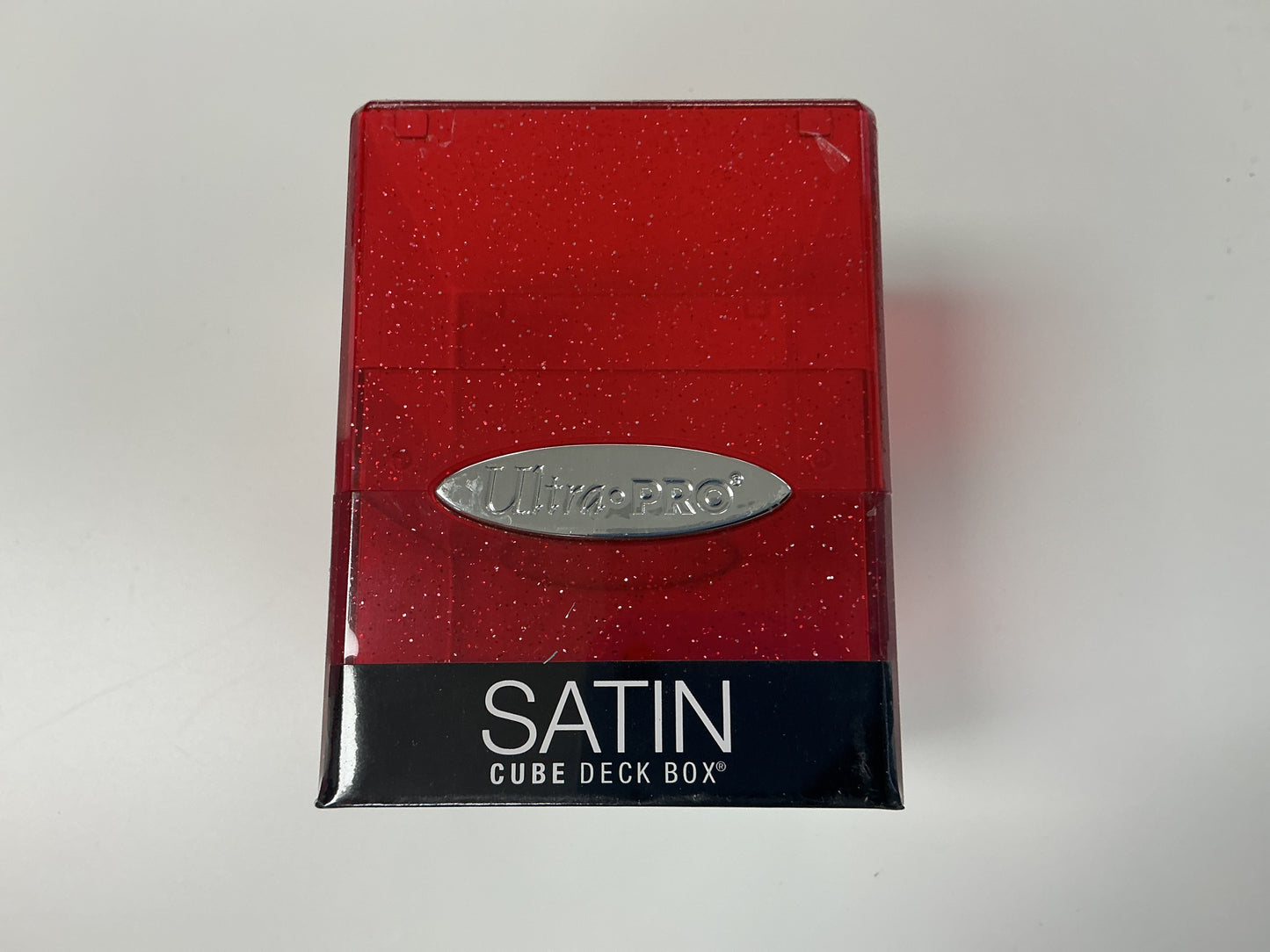 UltraPro Satin Cube Deck Box (Glitter Red)