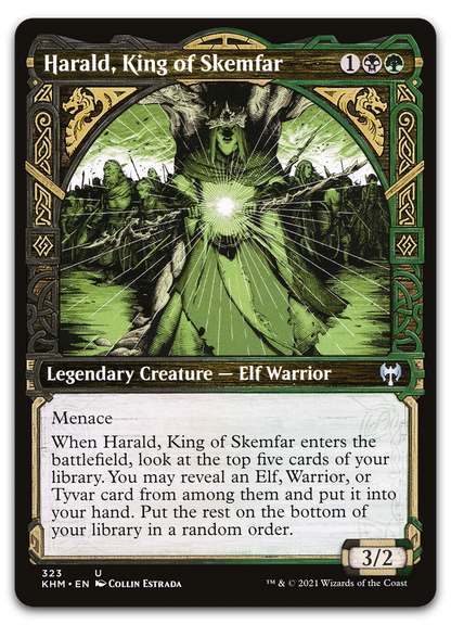 Harald, King of Skemfar (Showcase) (Kaldheim)