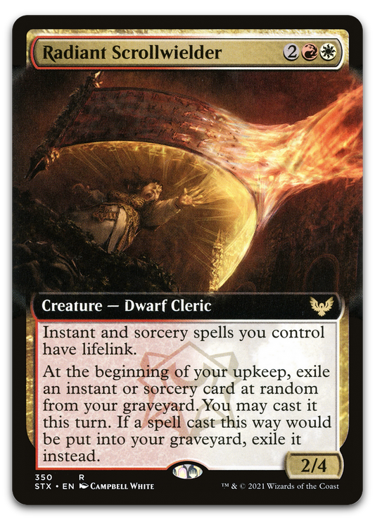 Radiant Scrollwielder (Extended Art) (Strixhaven: School of Mages)