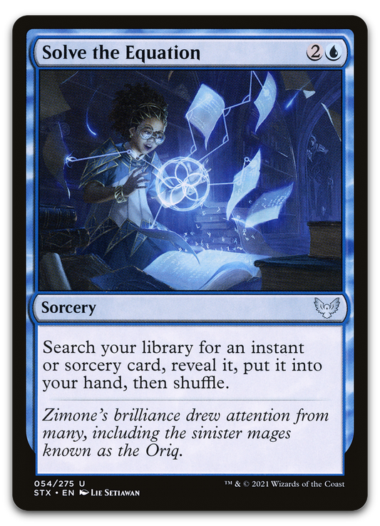 Solve the Equation (Strixhaven: School of Mages)
