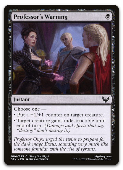 Professor's Warning (Strixhaven: School of Mages)