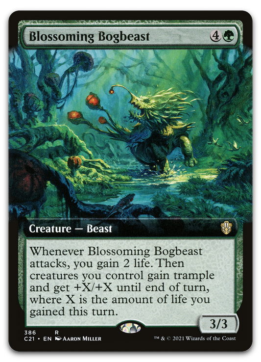 Blossoming Bogbeast (Extended Art) (Commander 2021)