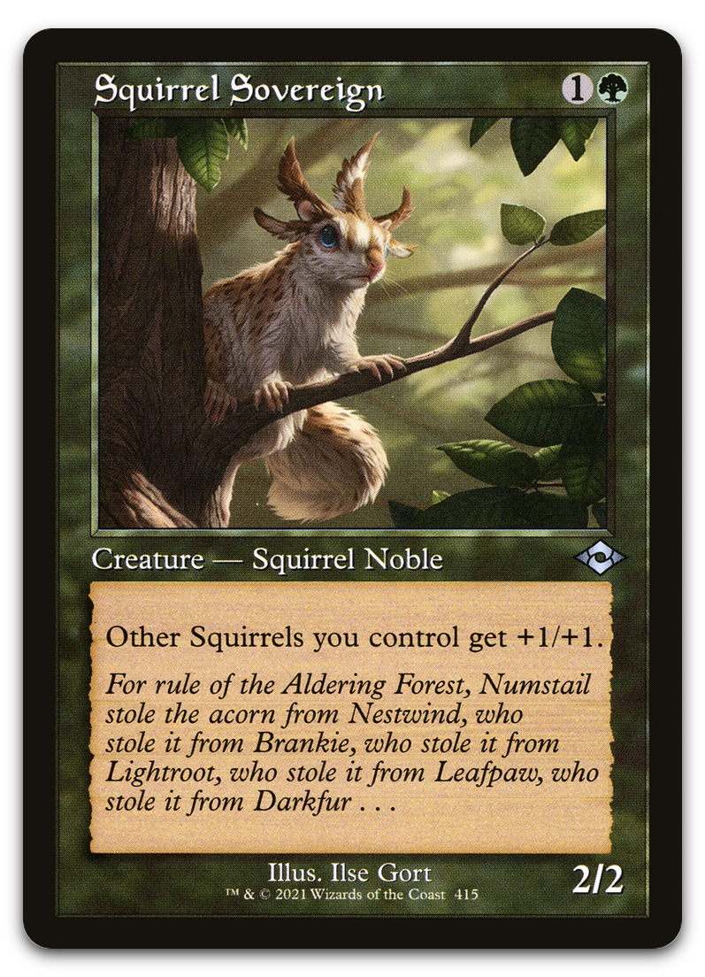 Squirrel Sovereign (Retro Frame) (Modern Horizons 2)