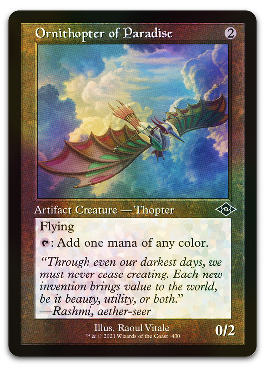 Ornithopter of Paradise (Retro Frame) (Foil Etched) (Modern Horizons 2)