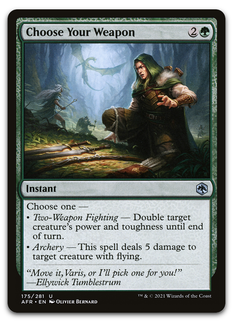 Choose Your Weapon (Adventures in the Forgotten Realms)