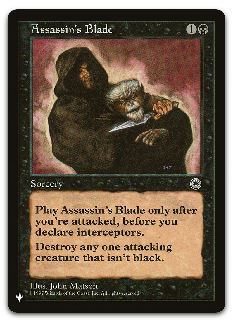 Assassin's Blade (The List Reprints)