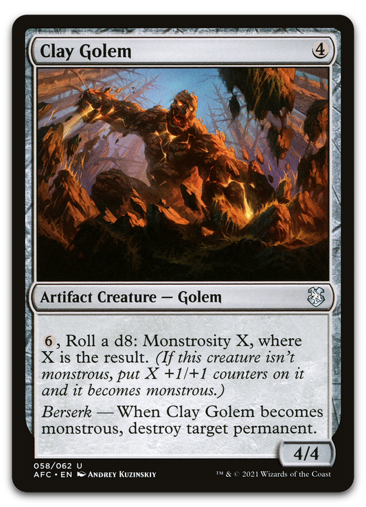 Clay Golem (Commander: Adventures in the Forgotten Realms)