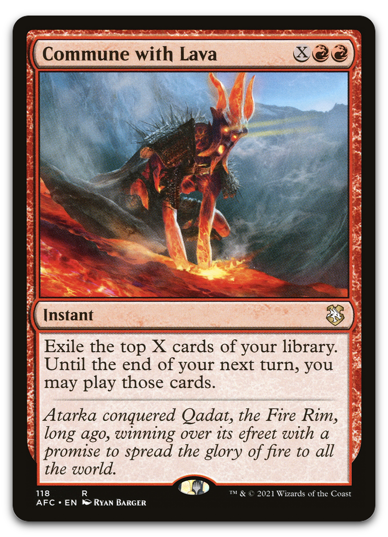 Commune with Lava (Commander: Adventures in the Forgotten Realms)