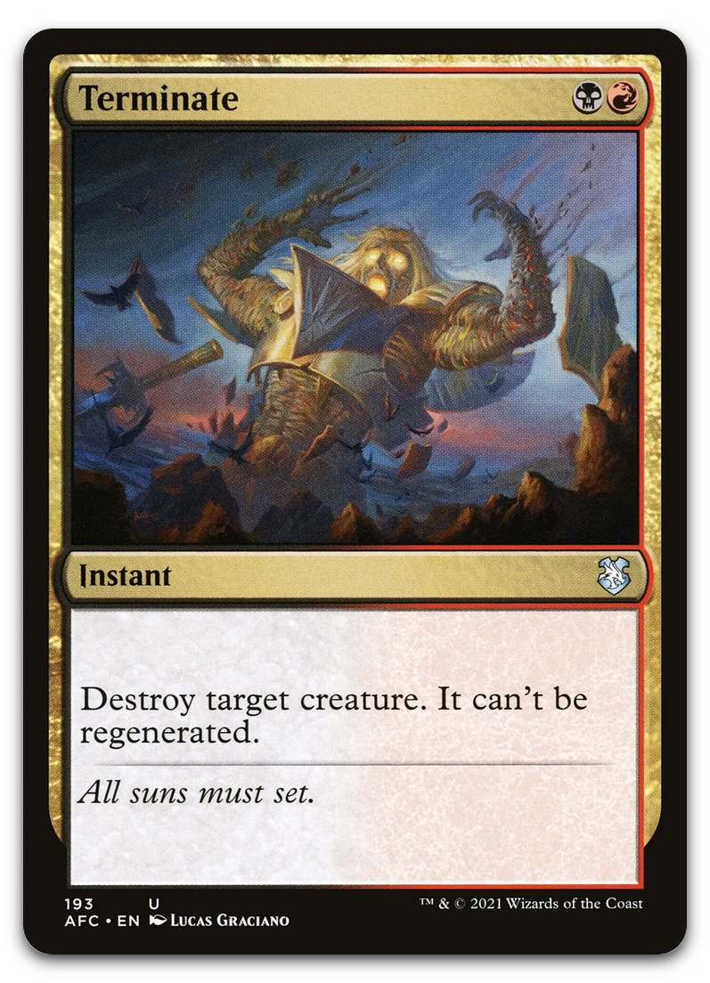 Terminate (Commander: Adventures in the Forgotten Realms)