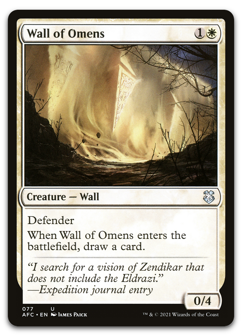 Wall of Omens (Commander: Adventures in the Forgotten Realms)