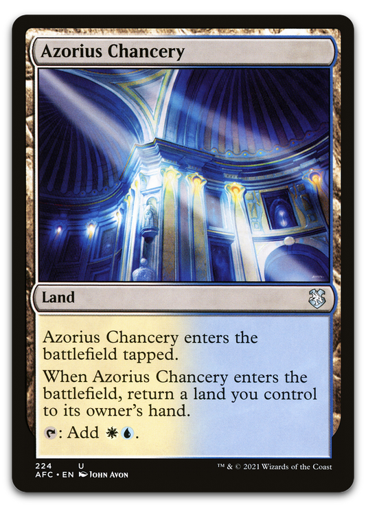 Azorius Chancery (Commander: Adventures in the Forgotten Realms)