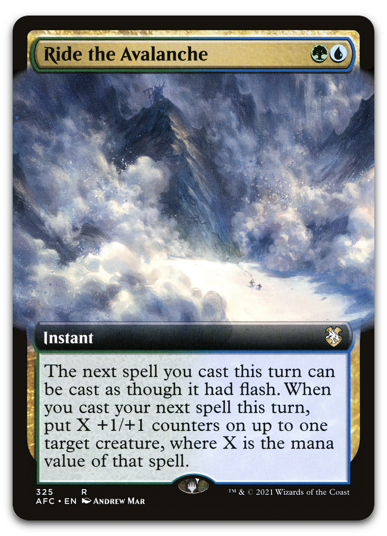 Ride the Avalanche (Extended Art) (Commander: Adventures in the Forgotten Realms)
