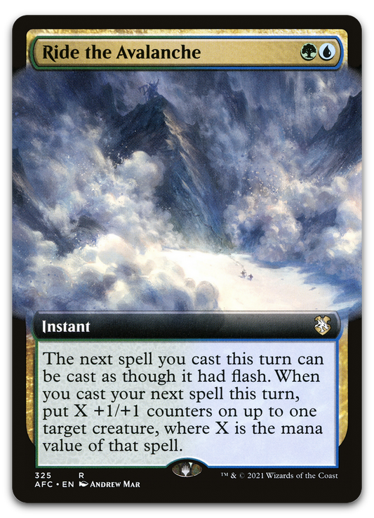 Ride the Avalanche (Extended Art) (Commander: Adventures in the Forgotten Realms)