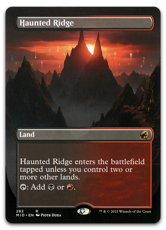 Haunted Ridge (Borderless) (Innistrad: Midnight Hunt)
