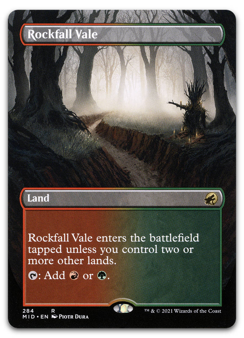 Rockfall Vale (Borderless) (Innistrad: Midnight Hunt)
