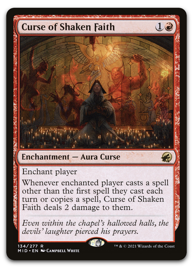 Curse of Shaken Faith (Innistrad: Midnight Hunt)