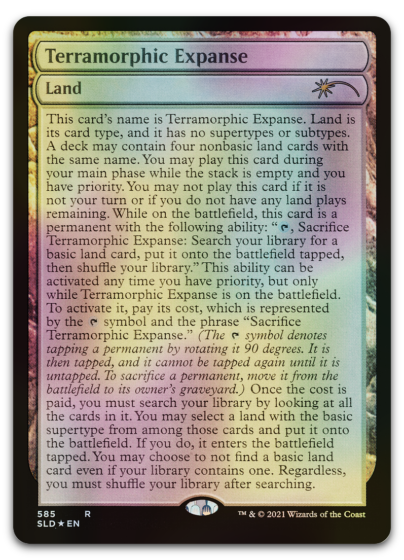Terramorphic Expanse (Full-Text Lands) (Secret Lair Drop Series)