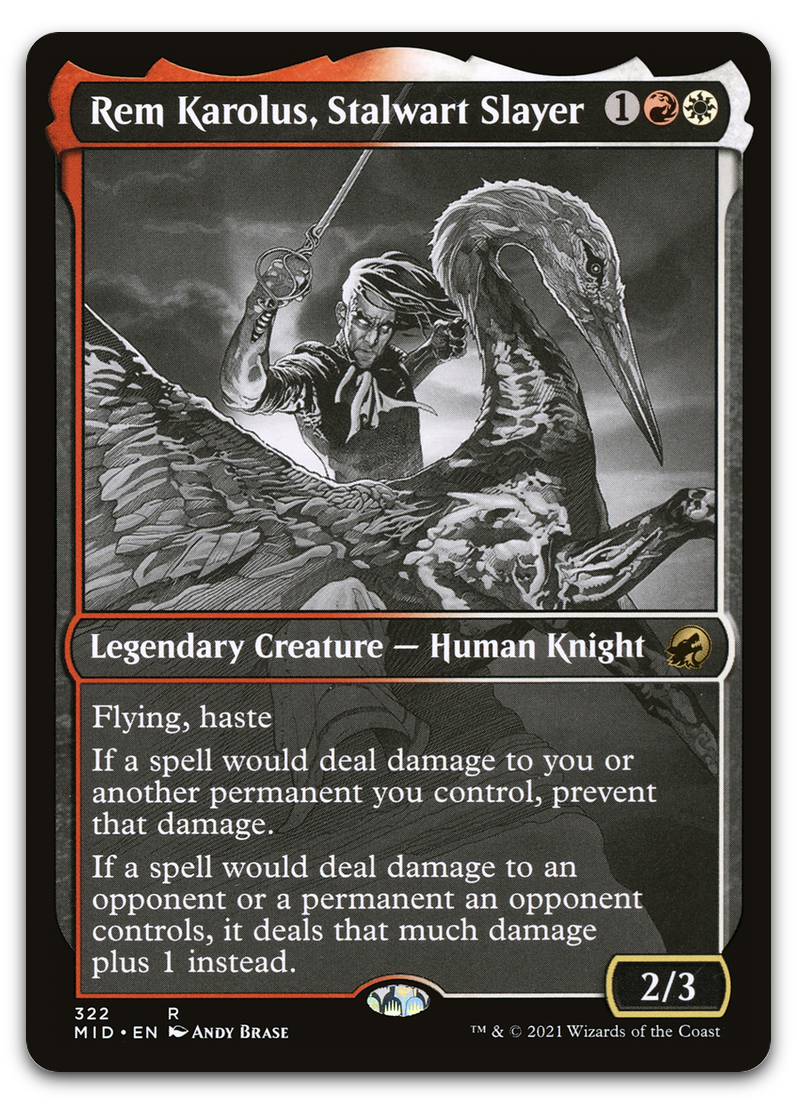 Rem Karolus, Stalwart Slayer (Showcase) (Innistrad: Midnight Hunt)