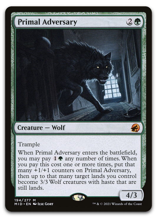 Primal Adversary (Innistrad: Midnight Hunt)
