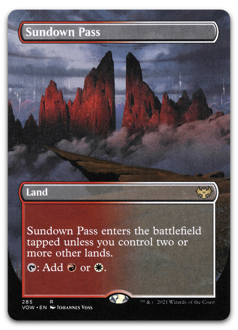 Sundown Pass (Borderless) (Innistrad: Crimson Vow)