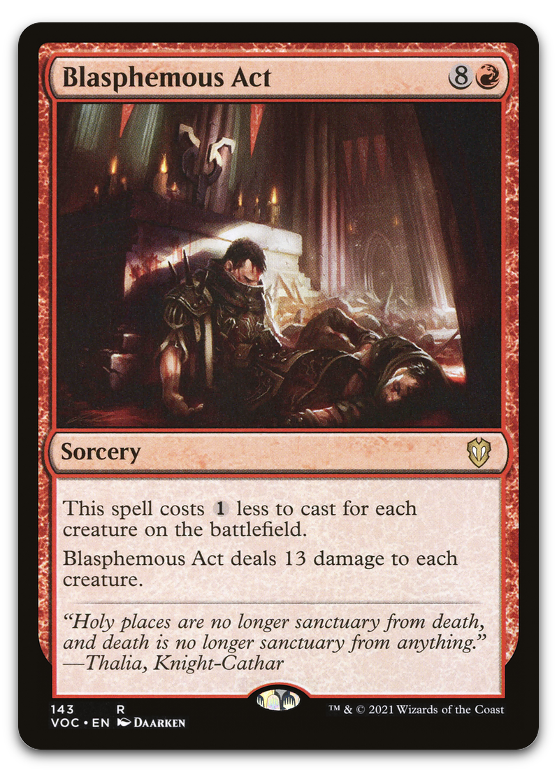 Blasphemous Act (Commander: Innistrad: Crimson Vow)