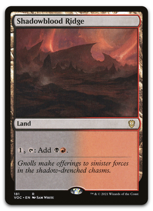 Shadowblood Ridge (Commander: Innistrad: Crimson Vow)