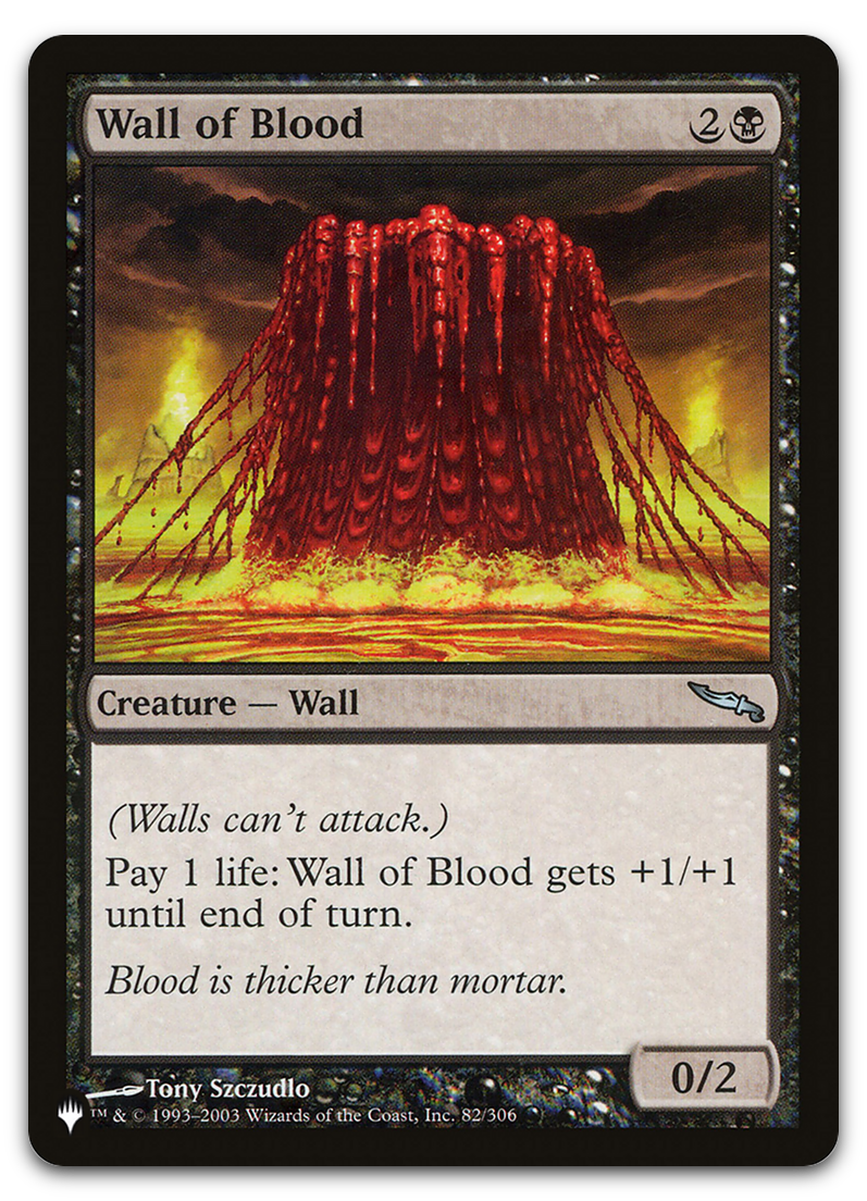 Wall of Blood (The List Reprints)