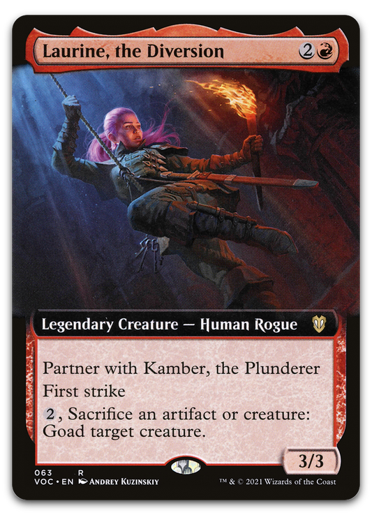 Laurine, the Diversion (Extended Art) (Commander: Innistrad: Crimson Vow)