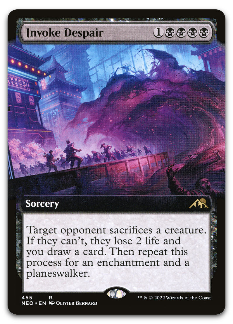 Invoke Despair (Extended Art) (Kamigawa: Neon Dynasty)