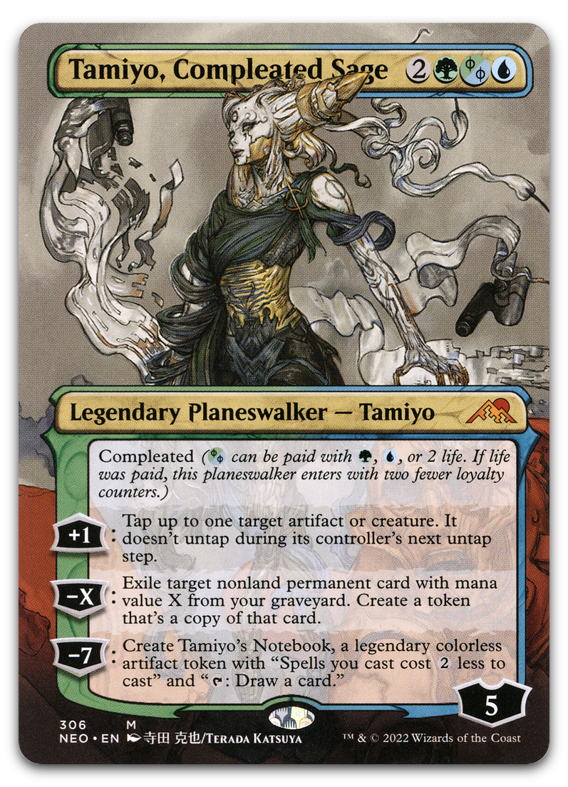 Tamiyo, Compleated Sage (Borderless) (Kamigawa: Neon Dynasty)