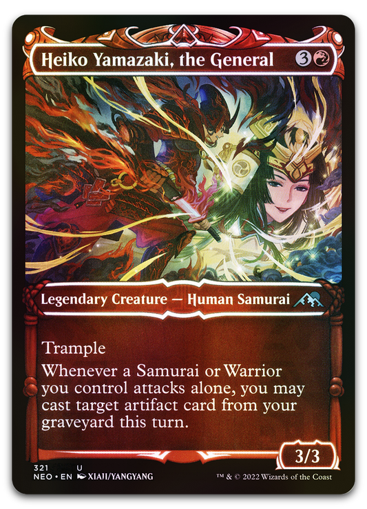 Heiko Yamazaki, the General (Showcase) (Kamigawa: Neon Dynasty)