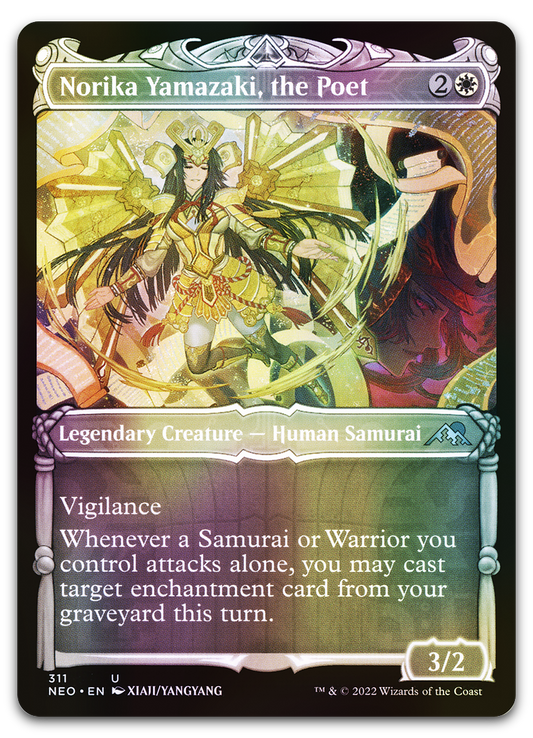 Norika Yamazaki, the Poet (Showcase) (Kamigawa: Neon Dynasty)