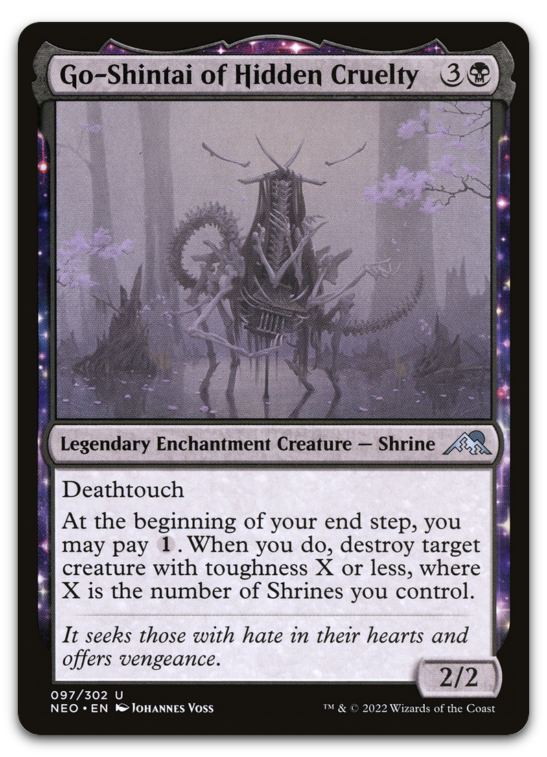 Go-Shintai of Hidden Cruelty (Kamigawa: Neon Dynasty)