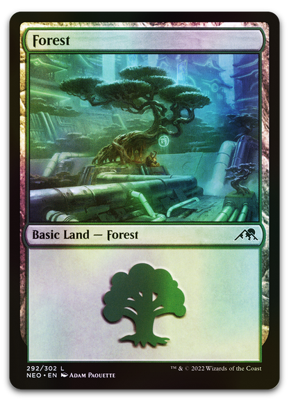 Forest (292) (Kamigawa: Neon Dynasty)