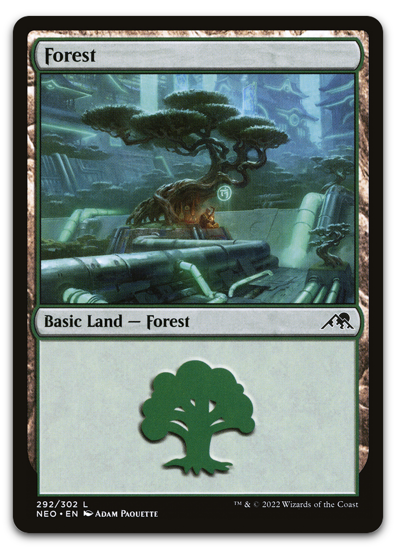 Forest (292) (Kamigawa: Neon Dynasty)