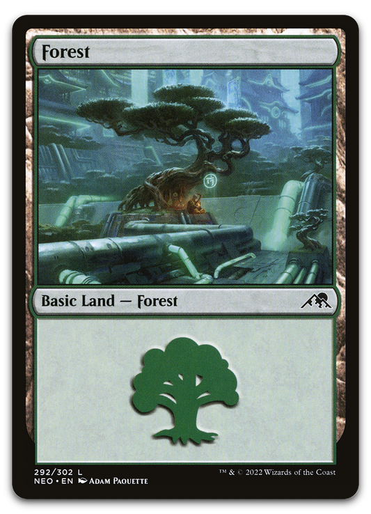 Forest (292) (Kamigawa: Neon Dynasty)