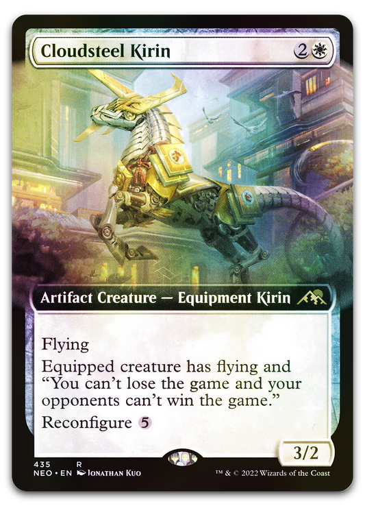 Cloudsteel Kirin (Extended Art) (Kamigawa: Neon Dynasty)