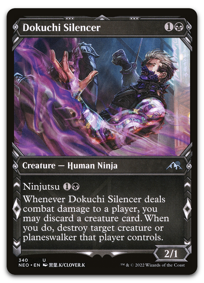 Dokuchi Silencer (Showcase) (Kamigawa: Neon Dynasty)