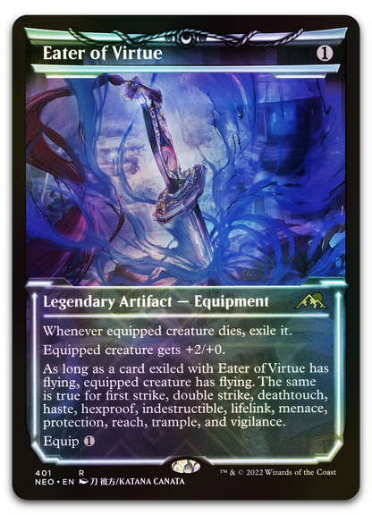 Eater of Virtue (Showcase) (Kamigawa: Neon Dynasty)