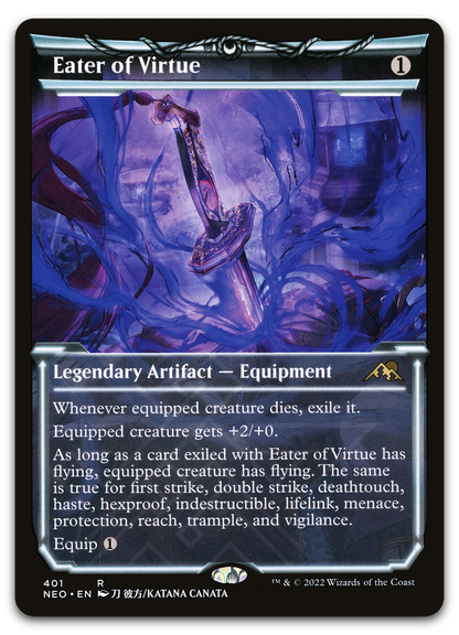 Eater of Virtue (Showcase) (Kamigawa: Neon Dynasty)