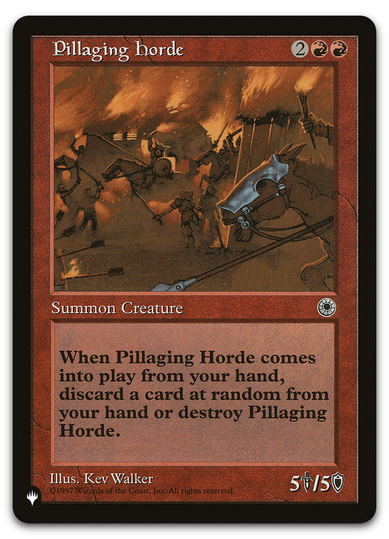 Pillaging Horde (The List Reprints)