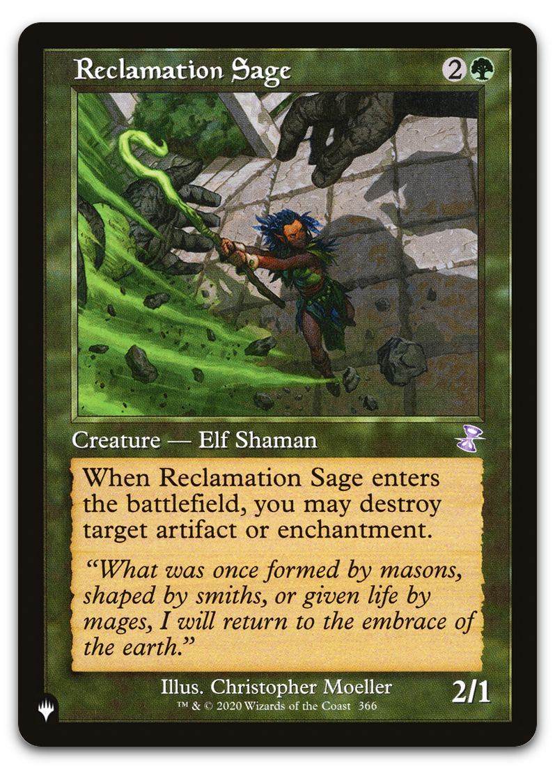 Reclamation Sage (The List Reprints)