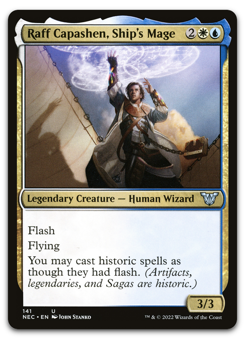 Raff Capashen, Ship's Mage (Commander: Kamigawa: Neon Dynasty)