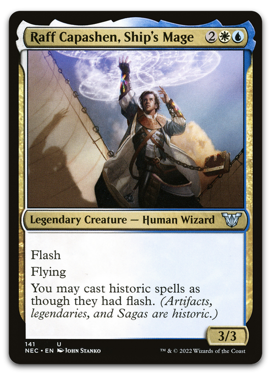 Raff Capashen, Ship's Mage (Commander: Kamigawa: Neon Dynasty)
