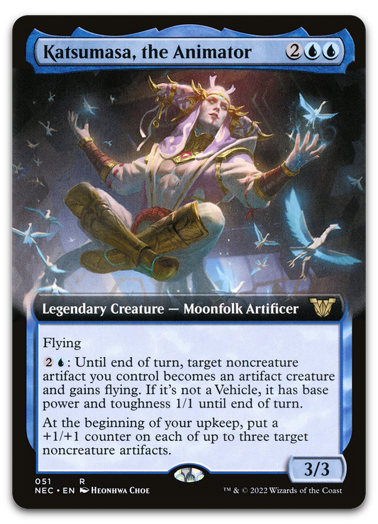Katsumasa, the Animator (Extended Art) (Commander: Kamigawa: Neon Dynasty)
